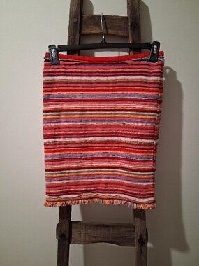Vintage F. L. Malik Striped Small Bohemian Gypsy Y2K Indie Sleaze Rave 90s Skirt